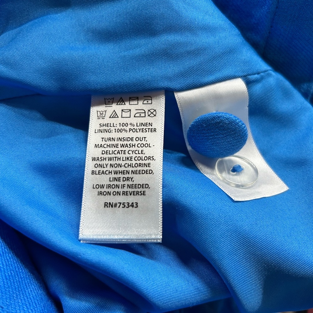 Halston Heritage Vibrant Blue Blazer - Picture 4 of 4